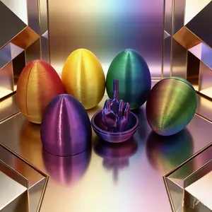 Easter Surprise Middle Finger Egg, 3D Print Effect, Perfect for Party Graduation Travel Souvenir, Portable Gift Idea