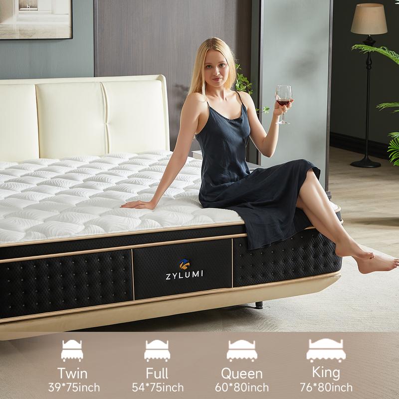 Clearance Sale | Final Stock | Hybrid Mattress 2.0 10–14 Inch Mattress in a Box, Memory Foam & Individual Pocket Springs, Motion Isolation, Pressure Relief, Queen Bed Mattress