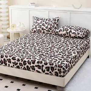 2/3pc Fitted Sheet, Bedding, Mattress Protector, Bed Cover, Bed Sheet, Cozy Home Textile,1pc Mattress Cover with 1/2pcs Pillowcase, Fits For All Size Beds - Twin, Full, Queen, King, Suitable For All Seasons, Dustproof Bedspread, Floral Style, No Pillow