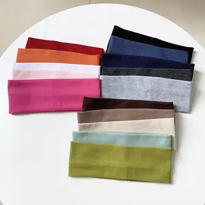 Wide Elastic Hairband for Women, Face Washing Versatile Headband, Sports Knitted Hair Accessory, Head Hoop