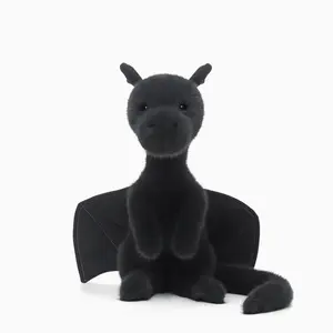 Baby dragon white plush toy, cute doll, can be used as a pillow doll, and is a good choice for birthday gifts. Plush Puppets, plush puppets, children's toys, holiday gifts, Soft Stuffed Animal