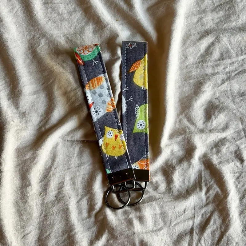 Cute Owl Print Wristlet