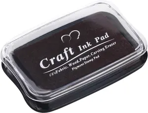 Large Brown Ink Pad for Rubber , 4  2.6 inch  Washable Safe  Pads for , Ink Pads Permanent for Paper  Fabric