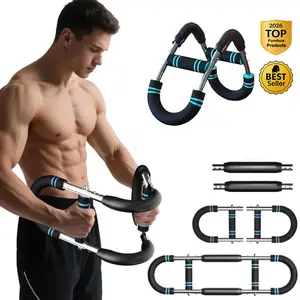Twister Arm Trainer - Adjustable Resistance Arm & Chest Workout Equipment for Home Gym Fitness,Arm Strengthener for Men, Power Twister Bar for Biceps,Forearm & Shoulder Training, Portable Upper Body Workout Tool for  Home Gym Fitness