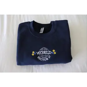 Embroidered WORLD Seventeen Crewneck, Sector 17 Subtle Kpop Sweatshirt Seventeen Merch Kpop Merch, Embroidered Sweatshirt, Kpop Sweatshirt, Comfy Cute School Outfits
