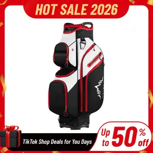 UNIHIMAL Golf Cart Bag, 15 Way Organizer Divider Top and Multiple Pockets, Golf Bag for Men and Women with Comfortable Handles and Rain Cover,summerwins