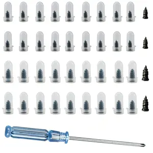 Tire Repair Screws Kit – Emergency Puncture Repair Nails with Screwdriver, No Tire Removal Quick Fix for Car, Motorcycle, Truck, ATV