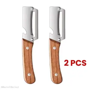 Kitchen Stainless Steel Thickened Fruit Peeler Knife for Sugar Cane and Pineapple Skin Removal Special ToolABDarrellBailey1