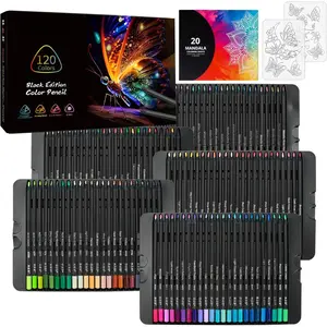 120-Color Colored Pencils Set, Metallic colored Pencils, Sketcing Pencils, Coloring pencilsfor adults, Sading lend, Soft Core Pre-sarpened Pencils, Suitale for Artists, eginners, Gifts