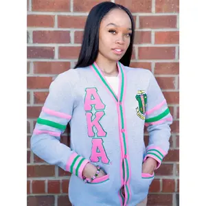 AKA Heather Grey Fleece Cardigan Unisex Fit