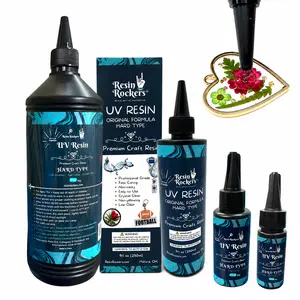 Resin Rockers UV Resin Original Crystal Clear Hard Type Ultra Fast Curing for Jewelry Making & DIY Kits