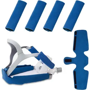 4 Packs CPAP Strap Covers+ 1 CPAP Neck Pad Mask Cover, Comfort Fleece Strap Cushions Compatible with Full Face Masks Accessories to Reduce Headgear Pressure and Cheek Red Marks2026