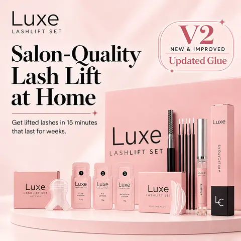 Luxe Lash Lift Kit at Home - Cosmetic Beauty Products Eyelash Curler, Eyelash Perm, for Make Up Use,Deals For You Days