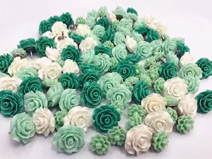 24Pcs Decorative Pushpins,Cork Board Tacks,Bulletin Board Tacks, Thumb Tack Decorative for CorkBoard, Office Organization or Home, Green