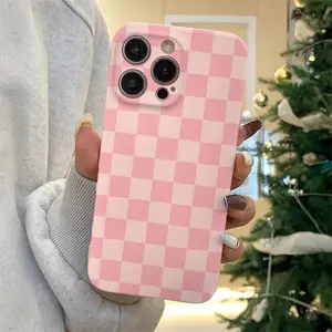 Checkerboard Pattern Phone Case, Anti-drop Cellphone Protective Case, Total Protective Shockproof Mobile Phone Cover for iPhone, Casing, Decorative Phone Protector