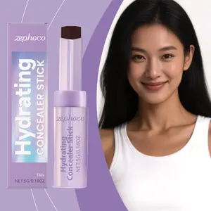 Zephoco Cocoa Shade Concealer Stick – Natural 3D Contour, Hydrating Lightweight Coverage, Portable for Everyday Use, Skin-Hugging Feel