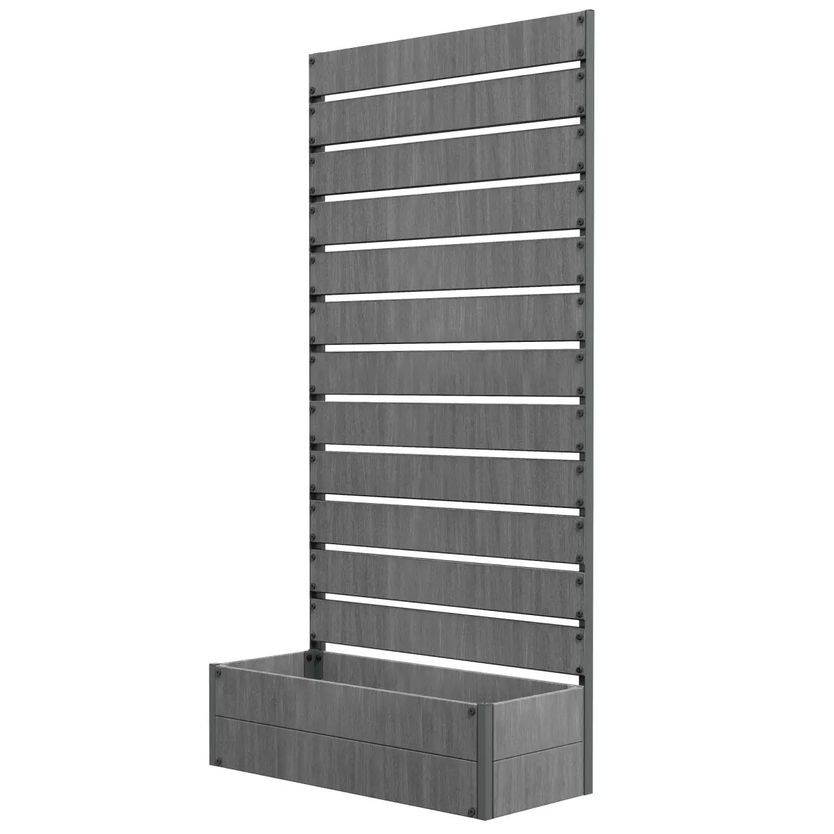 212 Main 84H-077V00CG Outsunny Trellis Planter for Climbing Plants, Raised Garden Bed with Trellis, Planter Box for Outdoor & Garden, Dark Gray