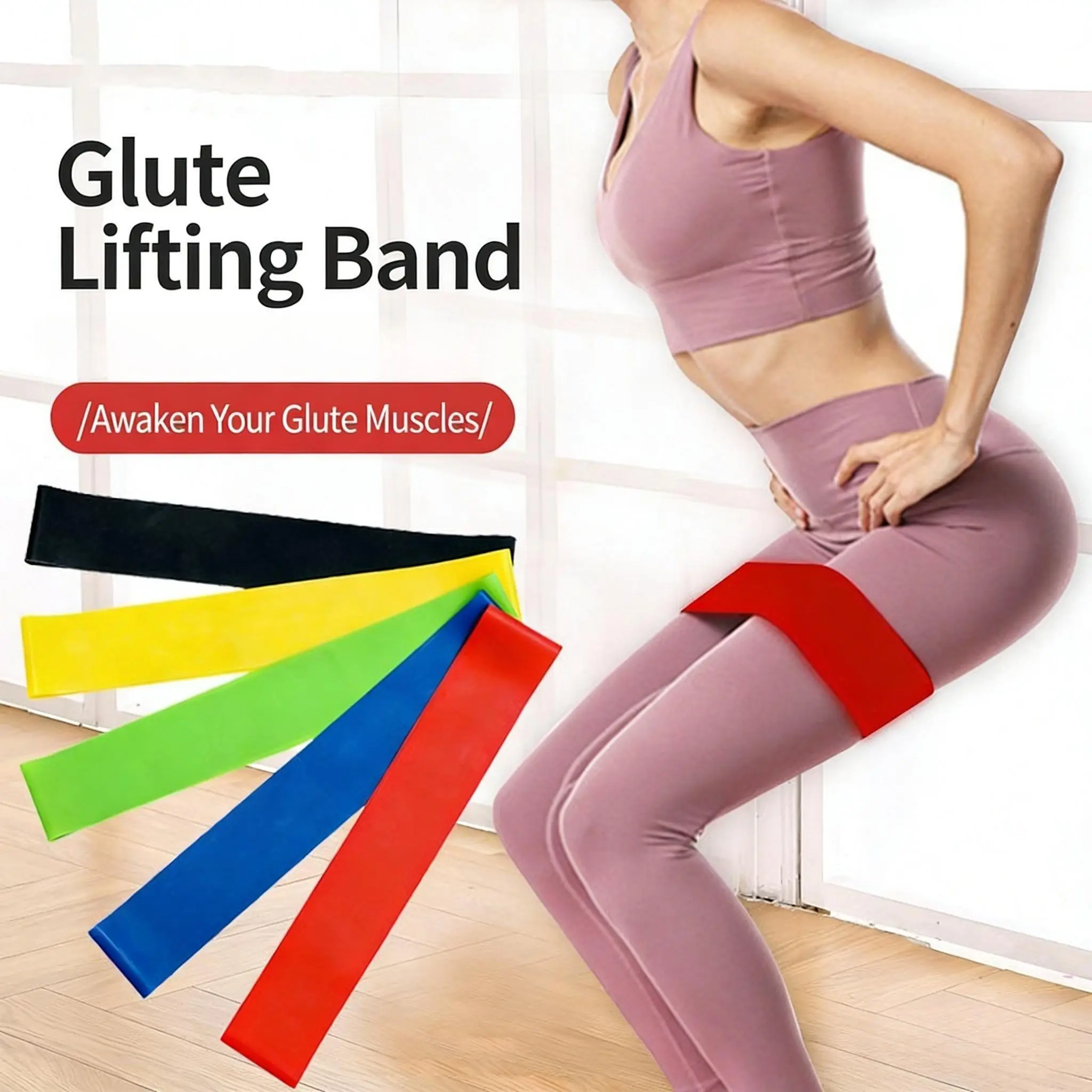 5PCS Resistance Bands Set, Flexible Band for Exercise, Ideal for Yoga & Pilates tiktokshopspringglowup, Home Workout, Workout Bands,summerwins