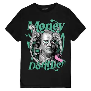 DropSkizzle Money Don't Lie Graphic Tee - Shirt to Match Clear Jade