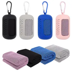 Quick Drying Sports Towel, 4 Counts/set Soft Breathable Cooling Towel, Sweat Towel for Neck & Face, Suitable for Fitness, Running, Hiking & Other Outdoor Activities