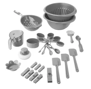 28-Piece Complete Kitchen Gadget Bundle, Gray