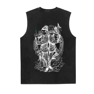 Jujutsu Kaisen Anime Vintage Tank 90s Graphic Sleeveless Tank Tops Men Vest Streetwear Outfits Men Vacation Outfits Sleeveless Shirt