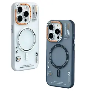 TechGuard  cool gadgets Matte Magnetic Armor Case for IP17/16/15/14/13/12 Pro Max | Shockproof TPU  portable chargers Protection Smartphone Titanium Gray