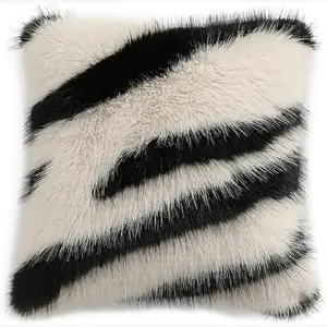 Zebra Fur Pillow
