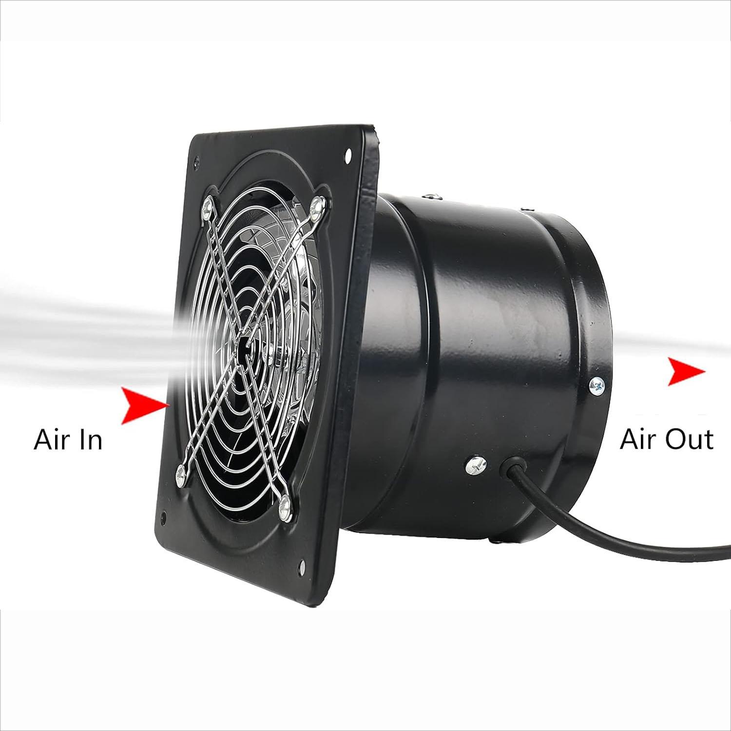 8 inch Exhaust Fan With Switch Through-wall installation Ventilation Fan 110V Exhaust Smoke Fan