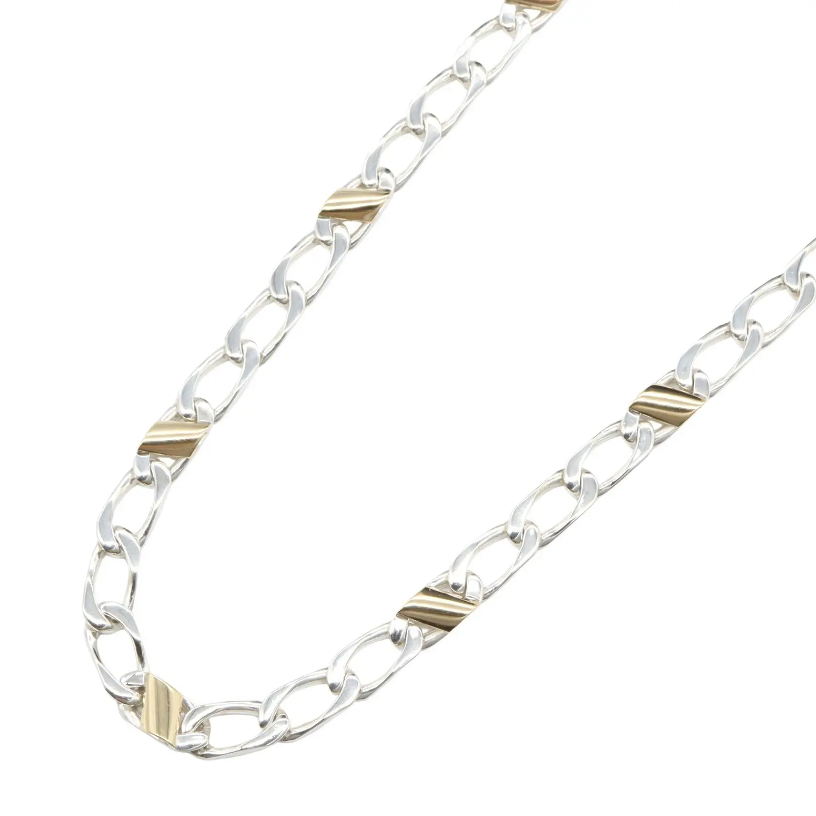 Pre-owned Tiffany & Co. 18K Yellow Gold (Au750) Small Leather Goods Silver Au750 Necklace