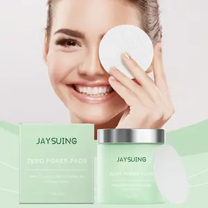 Jaysuing Facial Cleansing Makeup Remover Wipe Pads - Gentle Exfoliating Pore Minimizing Pads, Hydrating Brightening Daily Skin Refreshers