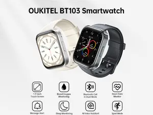 OKITEL-BT103 2025 Smart Watches,  Answer/Make Call,  IP68 Waterproof,1.91"HD Screen Fitness Watch with Sleep Monitor/Heart Rate/SpO2, PINK Activity  140+Sport Modes, Smart Watch for Android iOS Wearable, for Men and Women  Smartphone Smartwatch