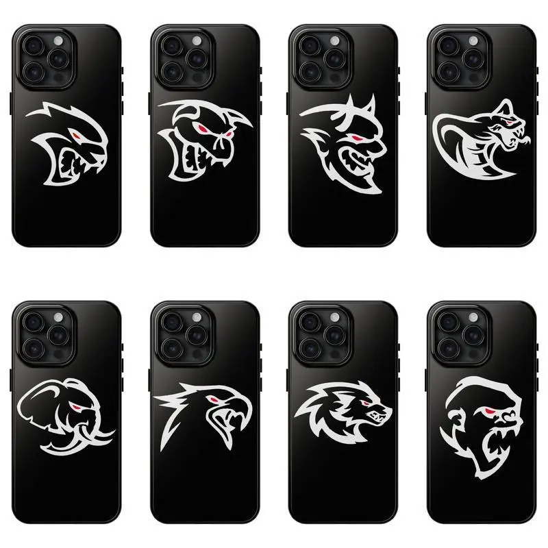 Challenger Charger Hellcat Tough Phone Case, Hellcat Redeye SRT Themed Phone Case Premium Matte Texture, Protection, Shockproof, Anti-Drop, Anti-Fingerprint For IPhone 17-12, Pro Max, Pro Plus, and Samsung S25-22 Protection Safety