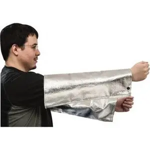 18" Long Aluminized Kevlar Work Safety Cover Sleeve, 1 Size (Pro-Safe Universal Fit, Model AL10-CK-18L), Silver/Yellow/Black Options, Home Improvement & Work Safety Equipment, One Size