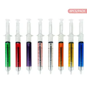 Colorful Retractable Injection Pen, Fun Multi-Color Creative Pen, Nurse Dedicated Ink Writing Tool, Student Learning Supplies, Multi Purpose Pens