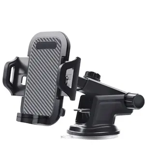 Car Phone Mount, 360° Rotation Windshield Holder with Adjustable Arm Design for Road Trips & GPS Navigation, Universal Smartphone Support for iPhone 12/11/7/8, Samsung, Huawei