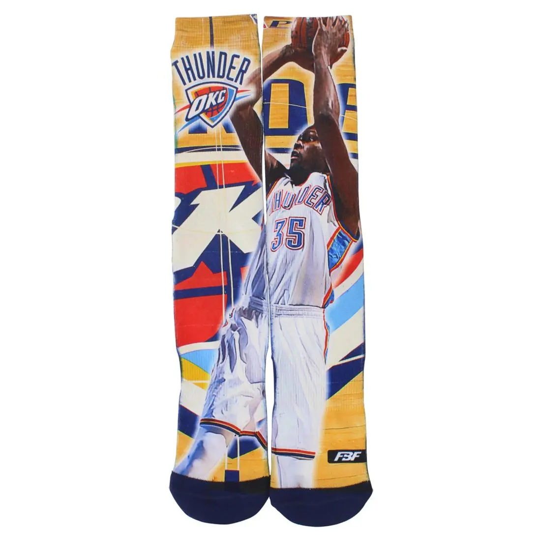 FBF Originals Mens Oklahoma City Thunder Durant Center Court Socks Navy Blue