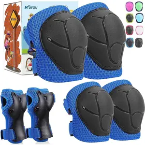 Kids Knee Pads Elbow Pads Guards Protective Gear Set Safety Gear For Roller Skates, Cycling, BMX Bike, Skateboard, Inline Skatings, Scooter Riding Sports