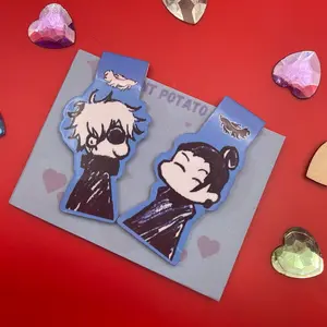 Satosugu Chibi Magnet Bookmark for Anime Fans - Decor