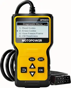 OBD2 Code Reader Diagnostic Scanner Tool for Most Vehicles Since 1996, Check Engine Fault Detection, CAN Compatible, Yellow