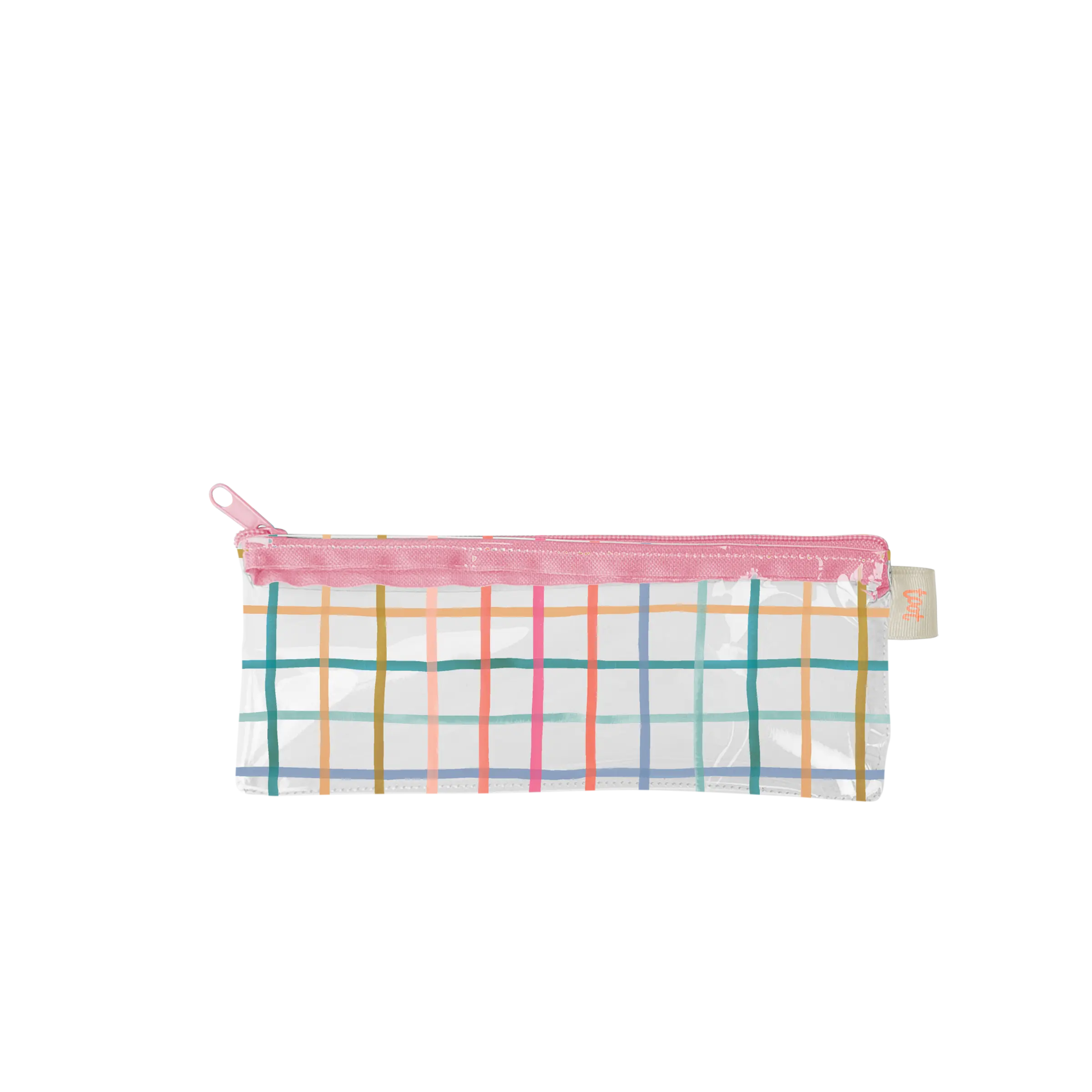 Pretty Plaid Clear Pixie Pouch