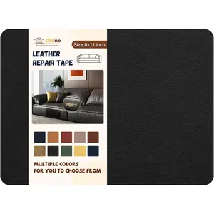 Leather Repair Patch,SelfAdhesive Couch Patch,Multicolor Available Scratch Leather X Inch Peel and Stick for Sofas, Car Seats Hand Bags Jackets(Ink Black)