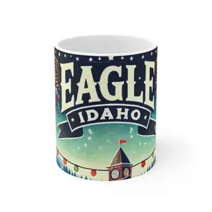 Idaho Day Ceramic Mug 11oz - Christmas Design, Dishwasher Safe, Tea Cup, Best Gift, Coffee Mug