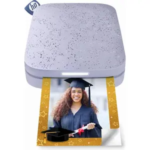 HP Sprocket 2x3 Instant Smartphone Photo Printer - Portable Color Wireless Mobile Printer - Zink Sticky-Back Photos - Print from Compatible iOS & Android Devices with Bluetooth w/Fun App - Purple