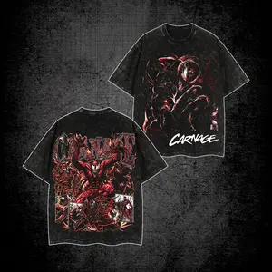 Carnage Cletus Kasady Acid Washed Shirt, Carnage Graphic Shirt, Symbiote Villain Shirt, Character Comics Fans Shirt, Supervillain T-Shirt, Comic Book Fans T-Shirt, Graphic Tee
