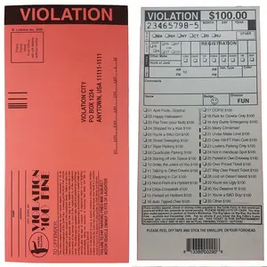100-Pack Fake Parking Tickets – Hilarious Gag Prank for Rude Parkers 🚗💥😂