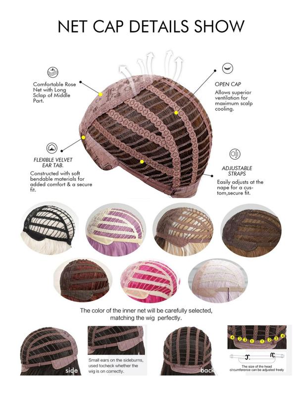 30 Inch Long Curly Wigs for Women, Gorgeous Fluffy Wigs with Bangs, Synthetic Full Machine Wigs for Party, Daily Use, Synthetic Fiber Wigs