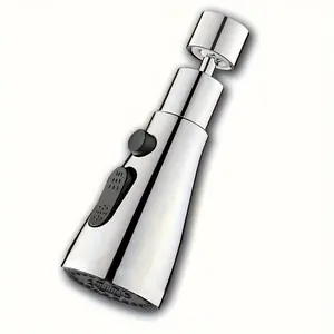 3-Position Kitchen Faucet Sprayer, Extendable Tap Extender, Rotatable Sink Mixer, Splash Guard Shower Spout, Modern Design, Water Saving