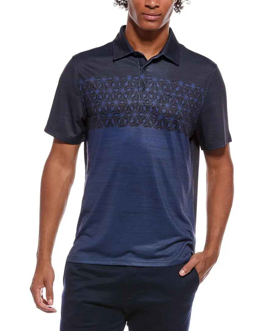 Ben Sherman Colorblock Geo Tech Jersey Sports Fit Polo Shirt