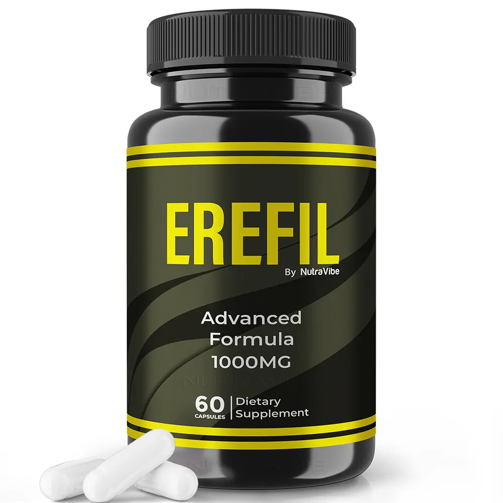 Erefil Capsules - Advanced Formula 1000mg Capsules with Natural Ingredients for Health & Wellness 60 Count